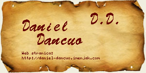 Daniel Dančuo vizit kartica